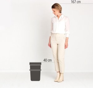 Kosz na śmieci Brabantia do segregacji 16L zielony (211867) 3