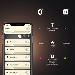 Philips PHILIPS Hue White Filament Globe 7W E27 G93 DIM 5