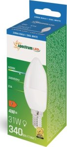 Wojnarowscy Żarówka LED Świecowa E-27 230V 4W CW 2