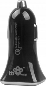 Ładowarka TB Ładowarka samochodowa uniwersalna USB A+C QC 6