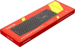 Klawiatura Canyon CANYON Klawiatura przewodowa KB-1 Czarna 3