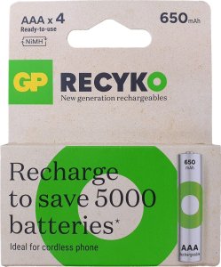 GP Akumulator NiMH 650mAh bl/4szt 1