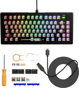 Klawiatura Glorious Glorious GMMK 3 65 % Custom Gaming-Tastatur - Barebone, ISO-Layout, schwarz 4