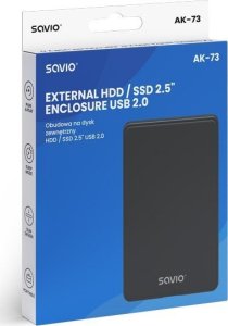 Kieszeń Savio Obudowa na dysk zewnętrzny HDD / SSD 2.5' USB 2.0 AK-73 4