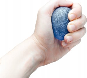 MDH Piłeczka żelowa do rehabilitacji dłoni - Niebieska 2