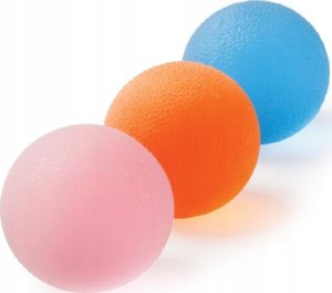 MDH Piłeczka żelowa do rehabilitacji dłoni - Niebieska 3