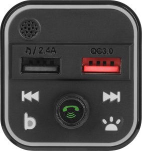 Transmiter FM PeiYing Transmiter samochodowy FM z funkcja bluetooth 5