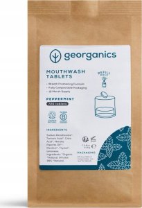 Georganics , tabletki do płukania jamy ustnej English Peppermint 720 tabletek 2