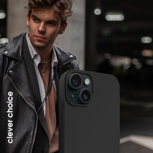Crong Crong Color Cover Magnetic - Etui iPhone 15 Plus MagSafe (czarny) 4