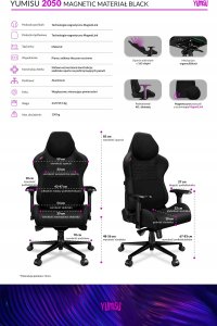 Yumisu Yumisu 2050 Magnetic Material Black/Black 15