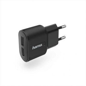 Ładowarka Hama ŁADOWARKA SIECIOWA USB (2xUSB) 230V 2,4A 1