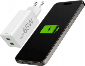 Ładowarka Hama mini 65W GAN PD/QC 2X USB-C, biała 8