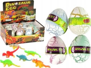 LeanToys Wykluwające się Magiczne Jajko Dinozaura Rosnące 6 cm Białe 1