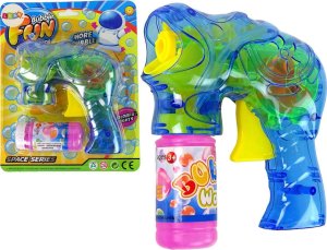 Wentylator LeanToys Pistolet Do Baniek Mydlanych Maszynka Niebieska 1