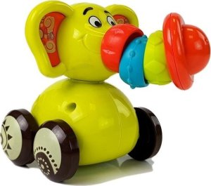 LeanToys Samochodzik Autko Słoń dla Niemowlaka Ruchoma Trąba 2