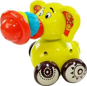 LeanToys Samochodzik Autko Słoń dla Niemowlaka Ruchoma Trąba 3