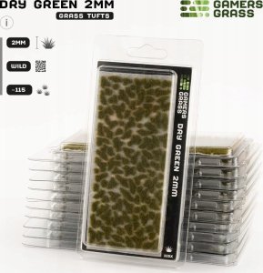 Gamers Grass : Grass tufts - 2 mm - Dry Green Tufts (Wild) 2