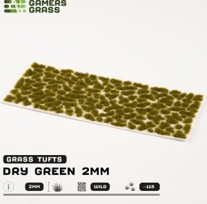 Gamers Grass : Grass tufts - 2 mm - Dry Green Tufts (Wild) 3