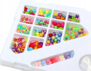 LeanToys Zestaw Kreatywny Koraliki Do Tworzenia Biżuterii DIY 2
