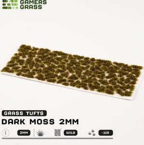 Gamers Grass : Grass tufts - 2 mm - Dark Moss Tufts (Wild) 3