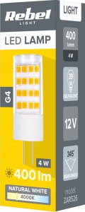 Rebel Lampa led Rebel 4W, G4, 4000K, 12V 3