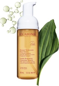 Clarins Gentle Renewing Cleansing Mousse Łagodny mus oczyszczający 150ml 2