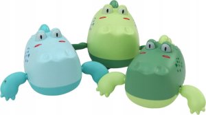 LeanToys Zabawka Do Kąpieli Nakręcana Pływający Krokodyl 4
