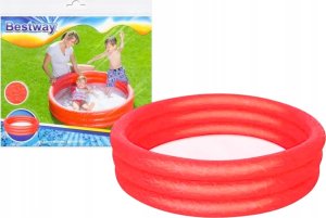 Bestway Dmuchany Basen Czerwony 122 cm x 25 cm Bestway 51025 1