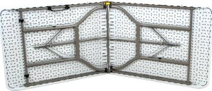 Saska Garden STÓŁ CATERINGOWY SKŁADANY W WALIZKĘ 180x70CM MAX.100KG BIAŁY 5