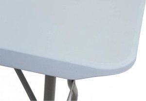 Saska Garden STÓŁ CATERINGOWY SKŁADANY W WALIZKĘ 180x70CM MAX.100KG BIAŁY 9