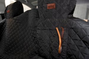 Hobbydog 160 POKROWIEC SAMOCHODOWY  Z RZEPEM CZARNY 4