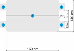 Hobbydog 160 POKROWIEC SAMOCHODOWY  Z RZEPEM CZARNY 5