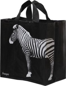 Fraspo Torba Animals 24L zebra czarna 1