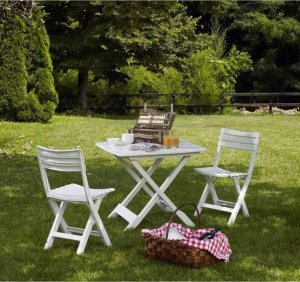ProGarden ZESTAW 4 KRZESEŁ CATERINGOWYCH PLASTIKOWY SKLADANCYH KOMODO BIAŁY 3