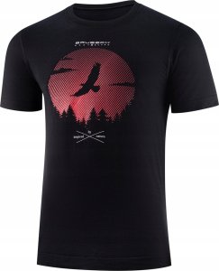 Brubeck SS1265M Koszulka męska z krótkim rękawem OUTDOOR WOOL PRO czarny S - ORZEŁ 1 3