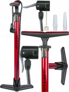 Dunlop POMPKA WARSZTATOWO ROWEROWA DUNLOP 174psi (12bar) CZERWONA 2