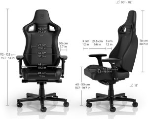 Fotel Noblechairs EPIC Compact - czarny/węglowy (GAGC-242) 2