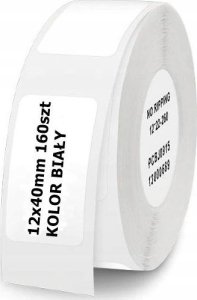 Niimbot Etykiety Termiczne Niimbot naklejki 12x40 mm, 160 szt (Białe) 13