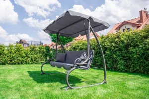 Funfit Huśtawka ogrodowa "Relax Plus" szara 5
