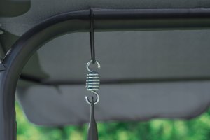 Funfit Huśtawka ogrodowa "Relax Plus" szara 10