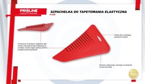 Pro-Line SZPACHELKA DO TAPETOWANIA, ELASTYCZNA, 280 MM, PROLINE 8