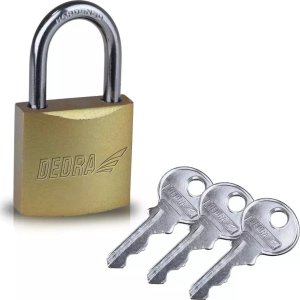 Dedra Kłódka z miedzianą powłoką 50mm 4