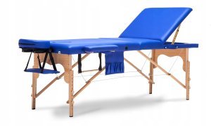 Bodyfit Stół, łóżko do masażu 3-segmentowe drewniane XXL 3
