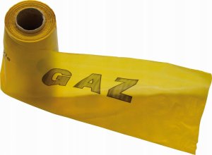 Weba Taśma ostrzegawcza z nadrukiem "GAZ", żółta 20cm x 100m (W950-01-0000-68) 1
