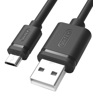 Kabel USB Unitek USB-A - microUSB 1 m Czarny (Y-C451GBK) 2