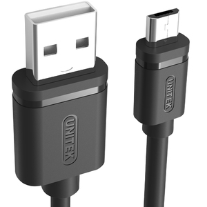 Kabel USB Unitek USB-A - microUSB 1 m Czarny (Y-C451GBK) 3