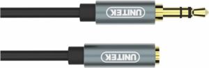Kabel Unitek Jack 3.5mm - Jack 3.5mm 1m srebrny (Y-C932ABK) 2