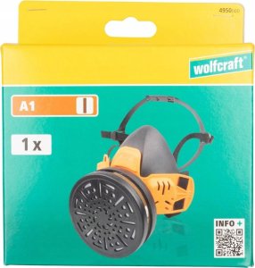 Wolfcraft Półmaska Wolfcraft - A1P2 z filtrem wymiennym 4