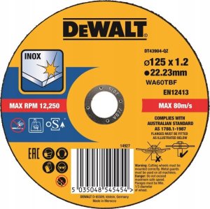 Dewalt DEWALT TARCZA METAL 125x1,2mm INOX 1