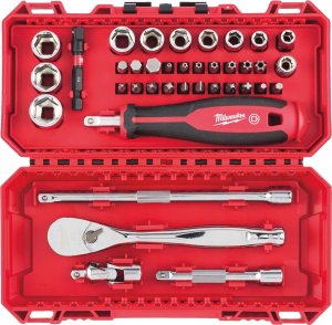 Milwaukee MILWAUKEE ZESTAW NASADEK 1/4" Z GRZECHOTKĄ 1